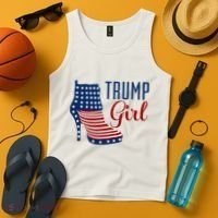 Trump Girl High Heel With Flag Tank Top thumb 4