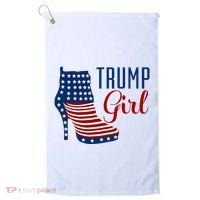 Trump Girl High Heel With Flag Golf Towel thumb 0
