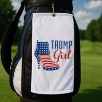 Trump Girl High Heel With Flag Golf Towel thumb 2