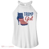 Trump Girl High Heel With Flag Women's Perfect Tri Rocker Tank thumb 0