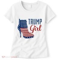 Trump Girl High Heel With Flag Women's T-Shirt thumb 0