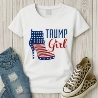 Trump Girl High Heel With Flag Women's T-Shirt thumb 3