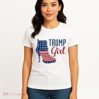 Trump Girl High Heel With Flag Women's T-Shirt thumb 4