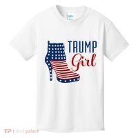 Trump Girl High Heel With Flag Kids T-Shirt thumb 0