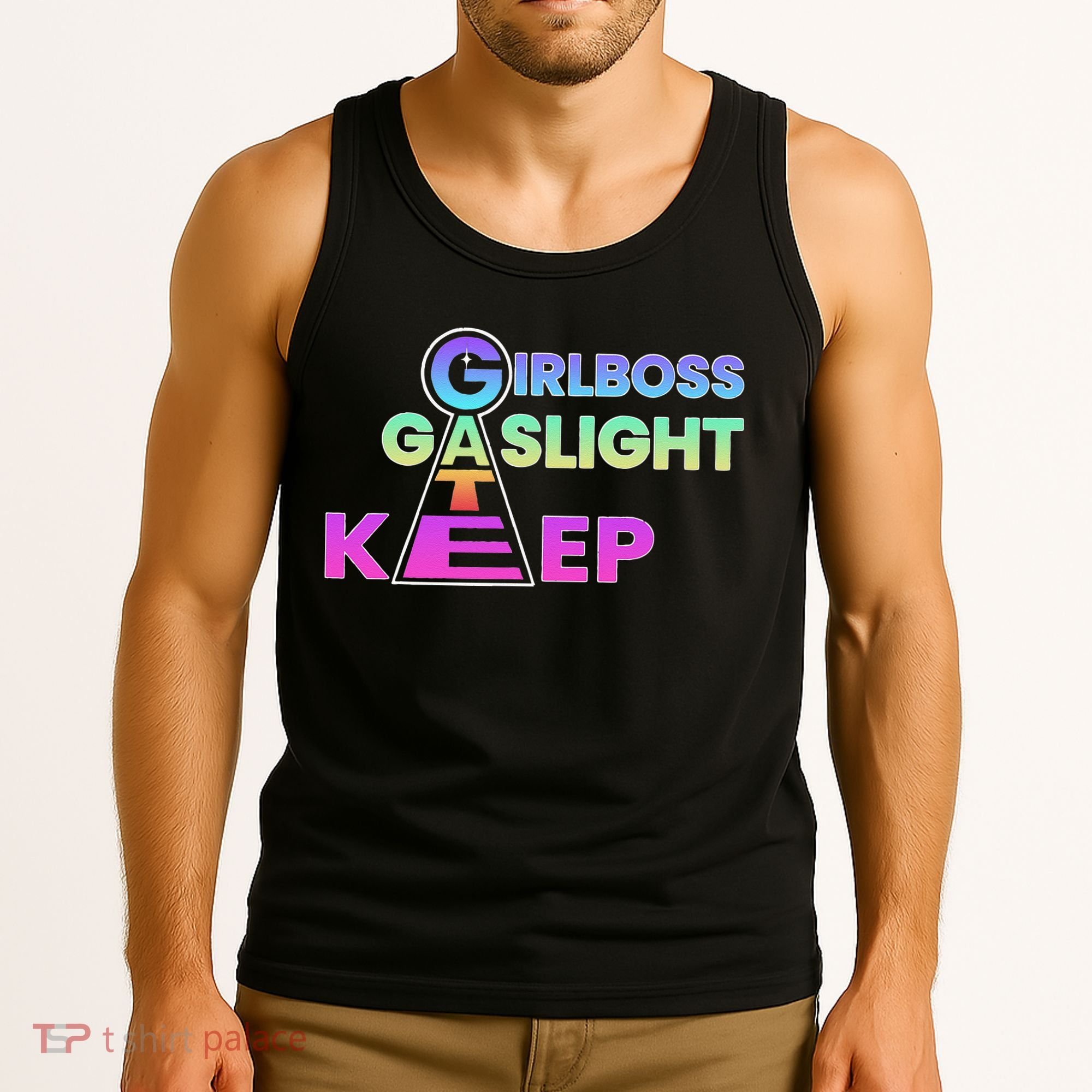 That Go Hard Girlboss Gaslight Gatekeep Trending Tank Top