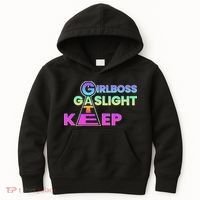 That Go Hard Girlboss Gaslight Gatekeep Trending Kids Hoodie thumb 0