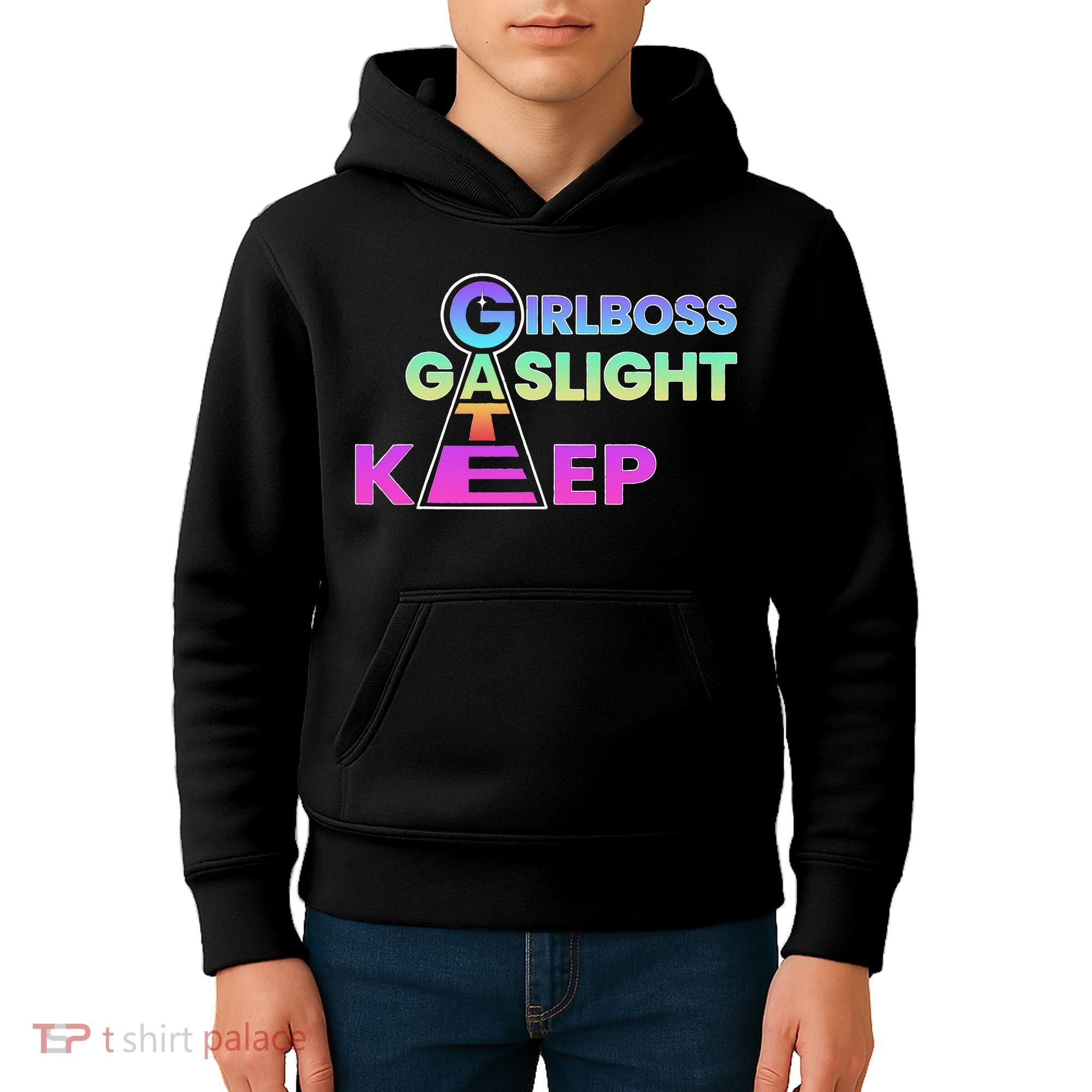 That Go Hard Girlboss Gaslight Gatekeep Trending Kids Hoodie