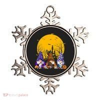 Three Gnomes Happy Halloween Fall Candy Corn Pumpkin Ornament thumb 0