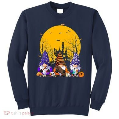 Three Gnomes Happy Halloween Fall Candy Corn Pumpkin Sweatshirt