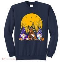 Three Gnomes Happy Halloween Fall Candy Corn Pumpkin Sweatshirt thumb 0