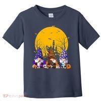 Three Gnomes Happy Halloween Fall Candy Corn Pumpkin Toddler T-Shirt thumb 0
