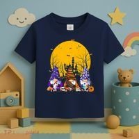 Three Gnomes Happy Halloween Fall Candy Corn Pumpkin Toddler T-Shirt thumb 3