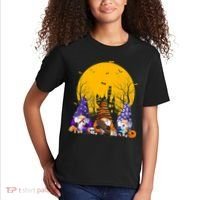 Three Gnomes Happy Halloween Fall Candy Corn Pumpkin Kids T-Shirt thumb 2