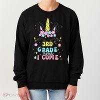 Third Grade Here I Come Unicorn Back To School Women's Sweatshirt thumb 0