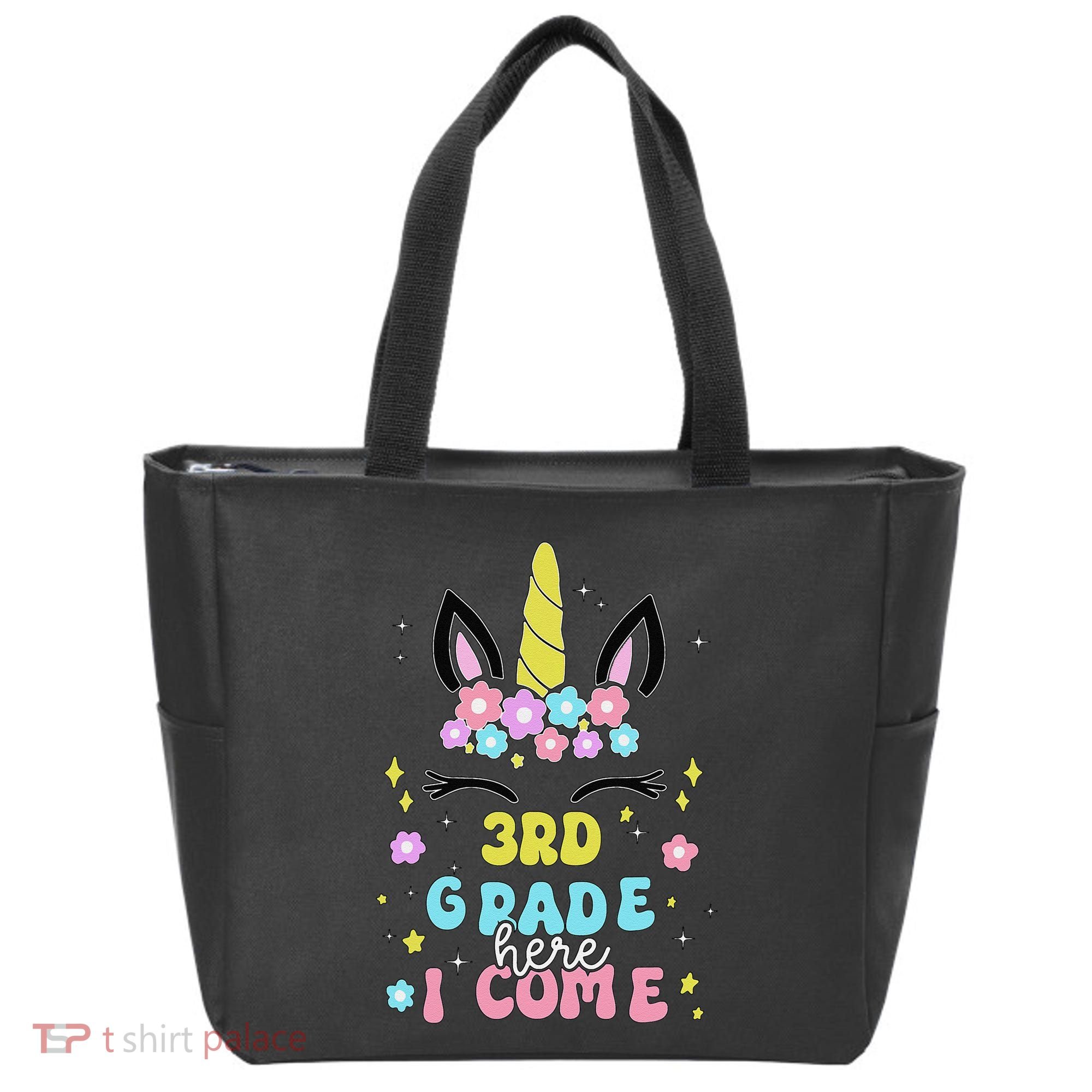Third Grade Here I Come Unicorn Back To School Tote Bag