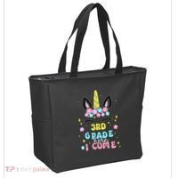 Third Grade Here I Come Unicorn Back To School Tote Bag thumb 2