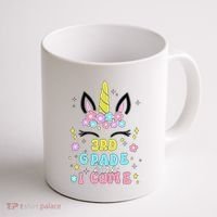 Third Grade Here I Come Unicorn Back To School Coffee Mug thumb 1