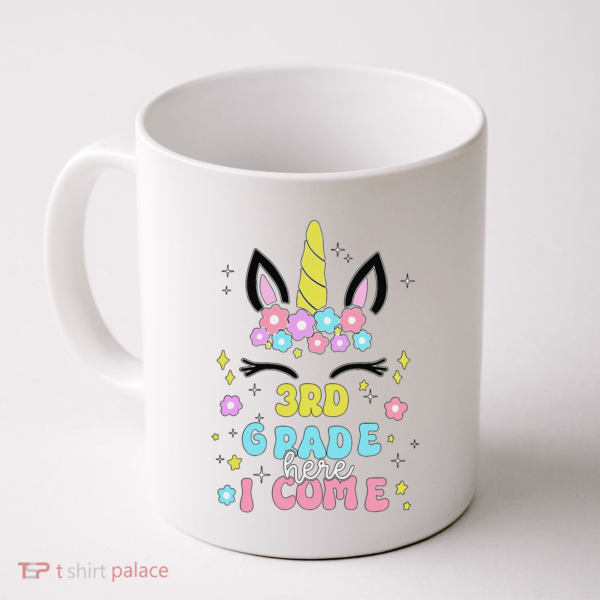 Third Grade Here I Come Unicorn Back To School Coffee Mug