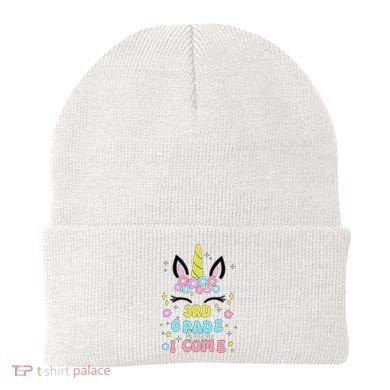Third Grade Here I Come Unicorn Back To School Beanie
