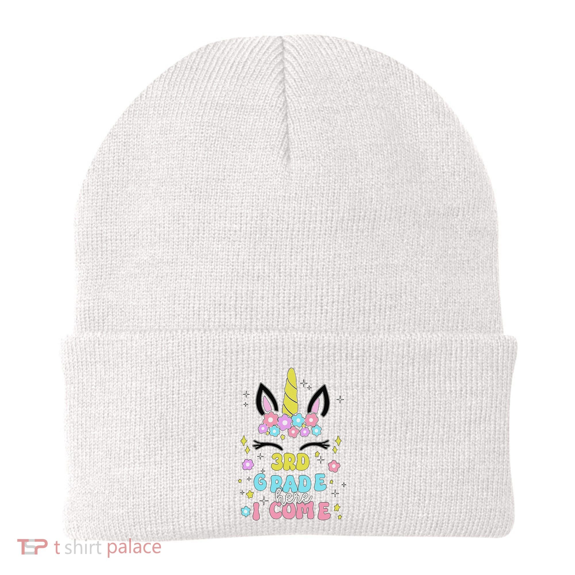 Third Grade Here I Come Unicorn Back To School Beanie