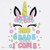 Third Grade Here I Come Unicorn Back To School Beanie thumb 2