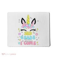 Third Grade Here I Come Unicorn Back To School Mousepad thumb 0