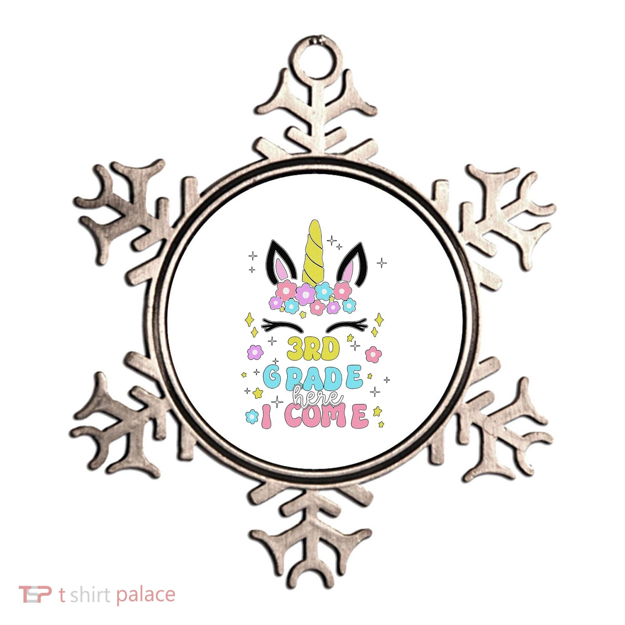 Third Grade Here I Come Unicorn Back To School Ornament