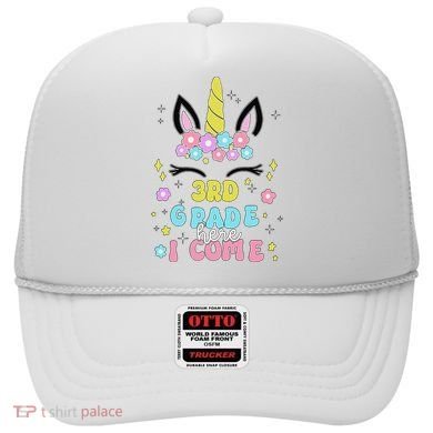 Third Grade Here I Come Unicorn Back To School Hat