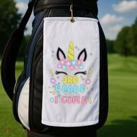 Third Grade Here I Come Unicorn Back To School Golf Towel thumb 2