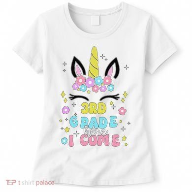 Third Grade Here I Come Unicorn Back To School Women's T-Shirt