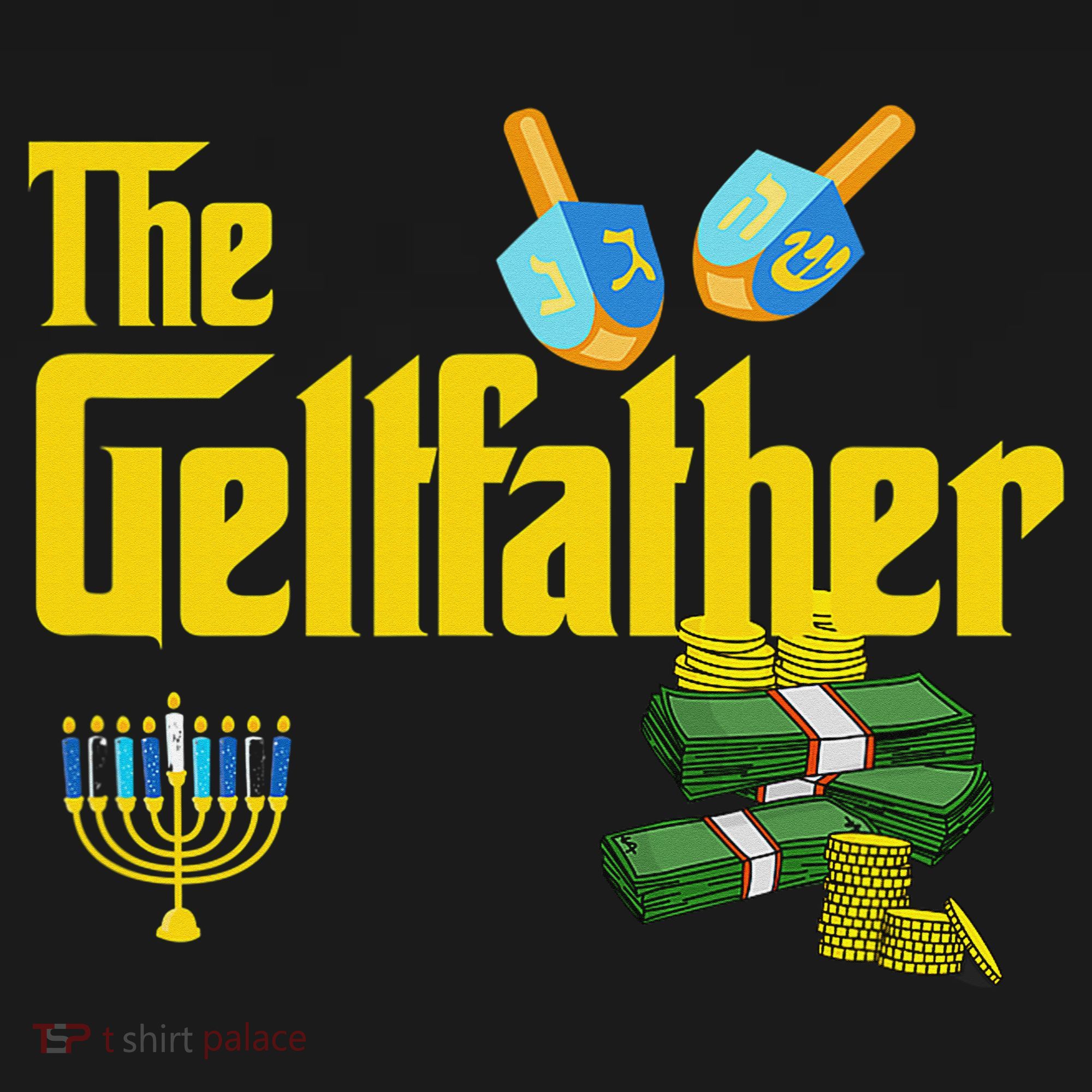  The Geltfather Hanukkah Gelt Dreidel Jewish Dad Menorah  Women's Tank Top