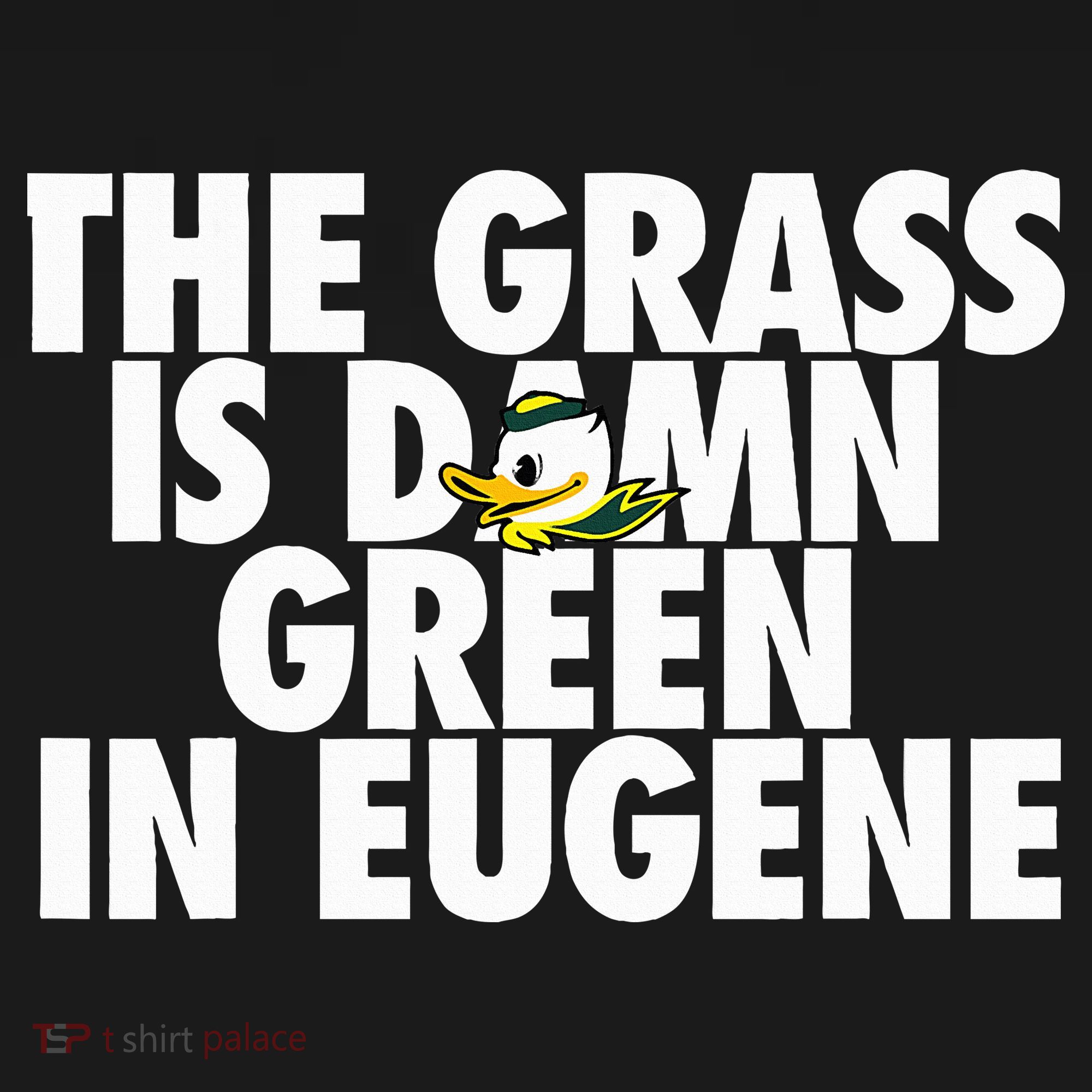 The Grass Is Damn Green In Eugene USA-Made Doggie Bandana