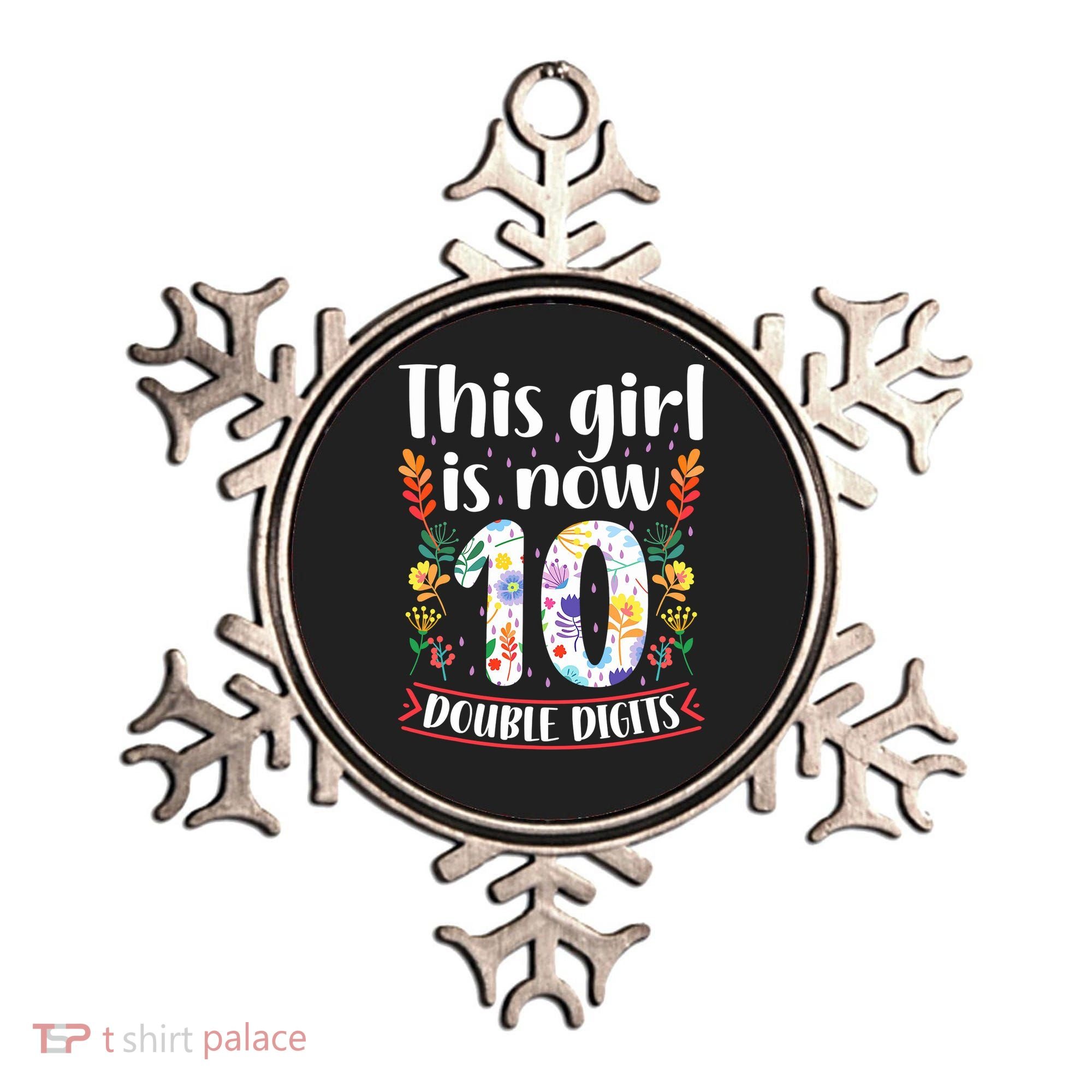 This Girl Is Now Double Digits 10 Year Old 10th Birthday Ornament