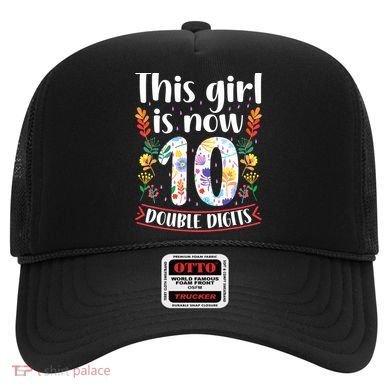 This Girl Is Now Double Digits 10 Year Old 10th Birthday Hat