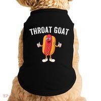 Throat Goat Inappropriate Comment Funny Gag Gift White Elephant Prank Gift Doggie Tank thumb 0