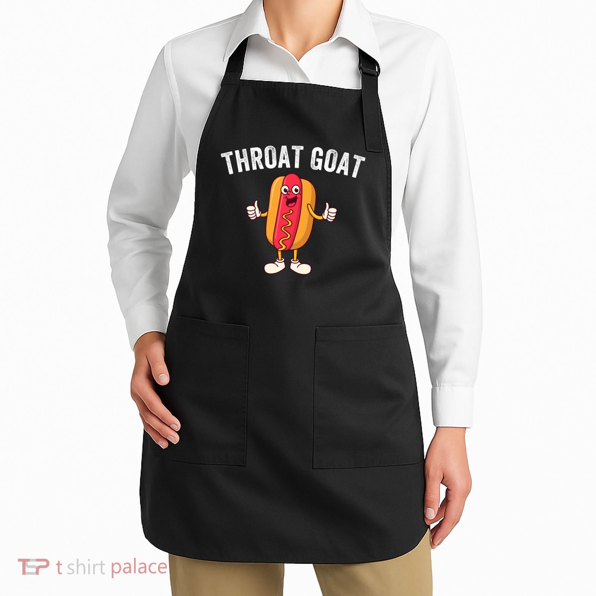 Throat Goat Inappropriate Comment Funny Gag Gift White Elephant Prank Gift Apron