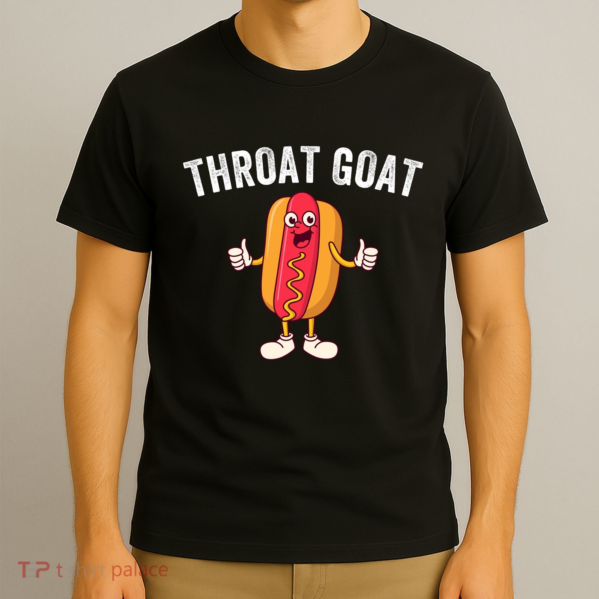 Throat Goat Inappropriate Comment Funny Gag Gift White Elephant Prank Gift T-Shirt