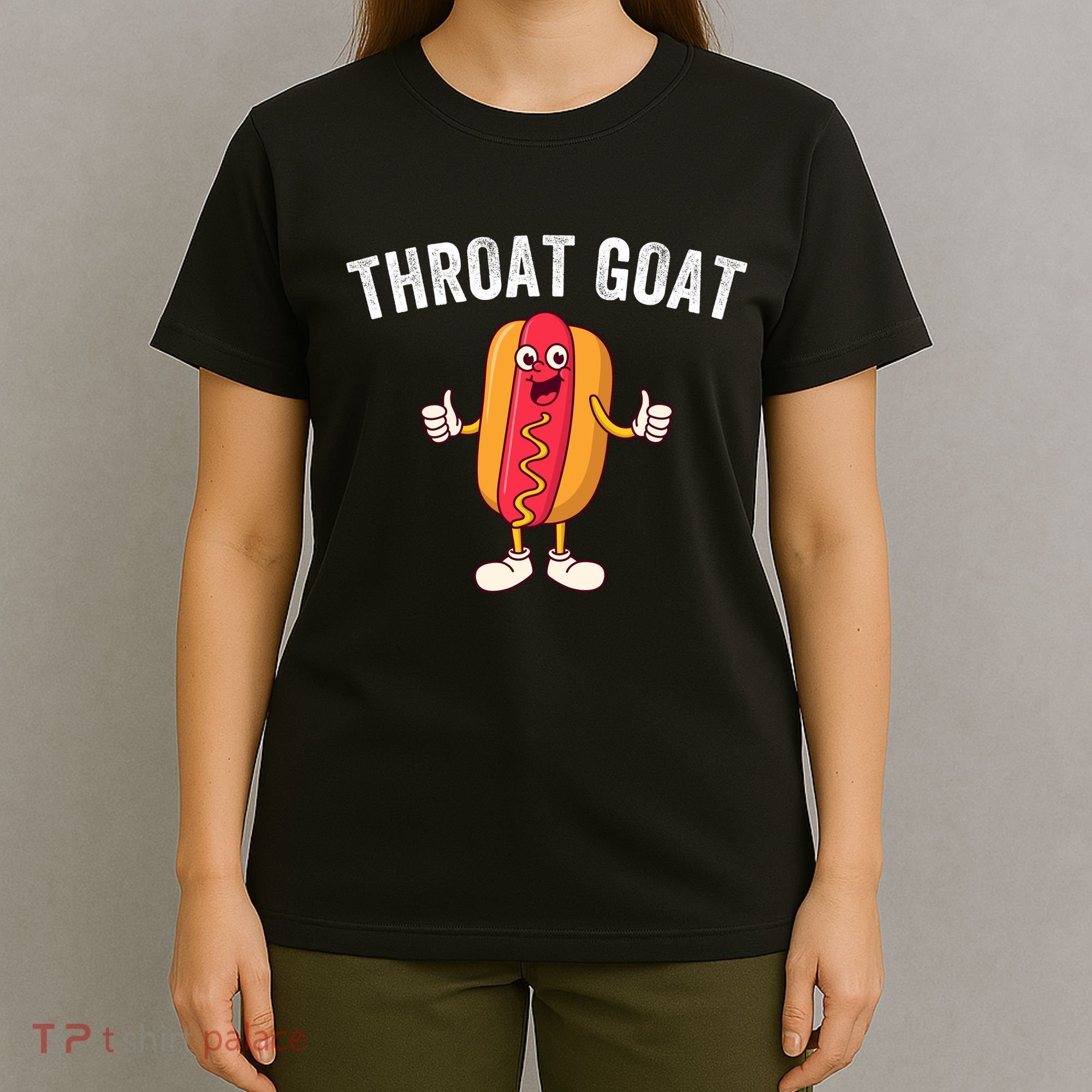 Throat Goat Inappropriate Comment Funny Gag Gift White Elephant Prank Gift T-Shirt