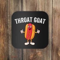 Throat Goat Inappropriate Comment Funny Gag Gift White Elephant Prank Gift Coaster thumb 0
