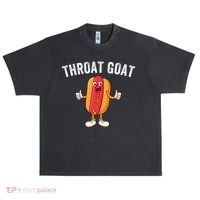 Throat Goat Inappropriate Comment Funny Gag Gift White Elephant Prank Gift Urban Oversized Heavyweight T-Shirt thumb 0