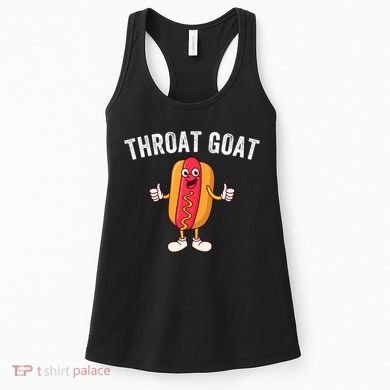 Throat Goat Inappropriate Comment Funny Gag Gift White Elephant Prank Gift Women's Tank Top