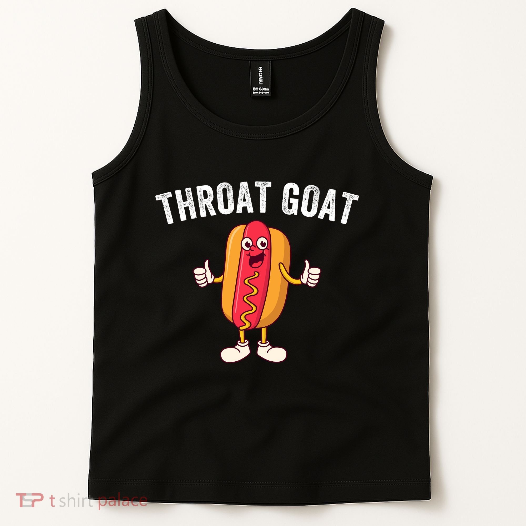 Throat Goat Inappropriate Comment Funny Gag Gift White Elephant Prank Gift Tank Top