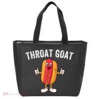 Throat Goat Inappropriate Comment Funny Gag Gift White Elephant Prank Gift Tote Bag thumb 0
