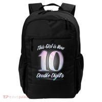 This Girl Is Now 10 Double Digits Birthday Gift Backpack thumb 0