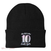 This Girl Is Now 10 Double Digits Birthday Gift Beanie thumb 0