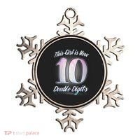 This Girl Is Now 10 Double Digits Birthday Gift Ornament thumb 0