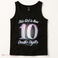 This Girl Is Now 10 Double Digits Birthday Gift Tank Top thumb 2