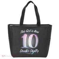 This Girl Is Now 10 Double Digits Birthday Gift Tote Bag thumb 0