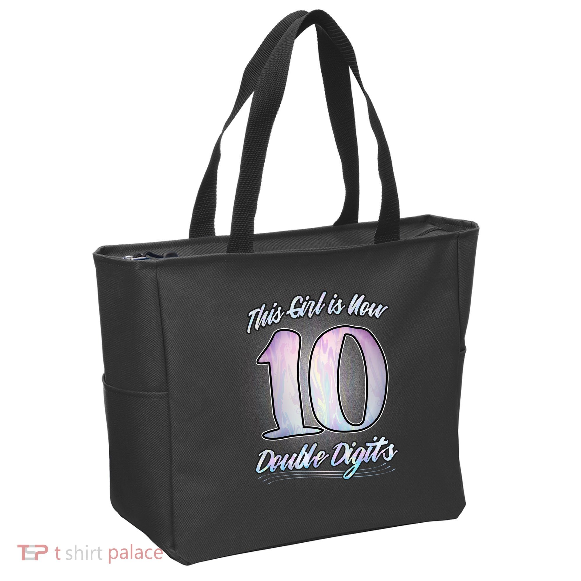 This Girl Is Now 10 Double Digits Birthday Gift Tote Bag