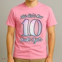 This Girl Is Now 10 Double Digits Birthday Gift T-Shirt thumb 3